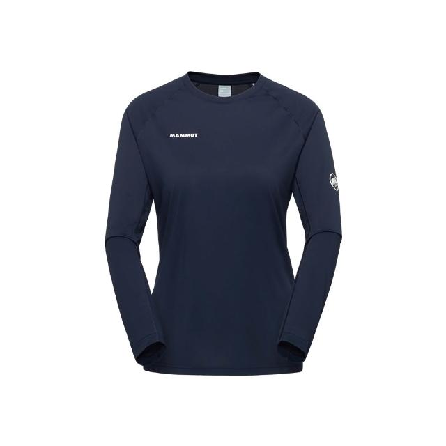 【Mammut 長毛象】Ducan FL Longsleeve AF W 抗菌長袖排汗衣 海洋藍 女款 #1016-02050