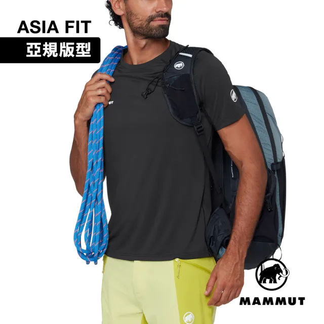 【Mammut 長毛象】Ducan FL T-Shirt AF Men 抗菌短袖排汗衣 黑色 男款 #1017-07380