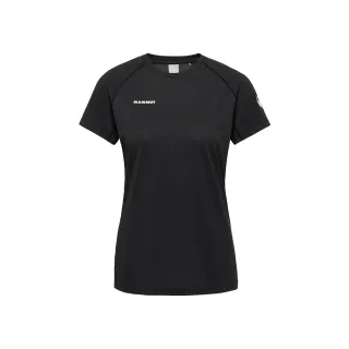 【Mammut 長毛象】Ducan FL T-Shirt AF Women 抗菌短袖排汗衣 黑色 女款 #1017-07390