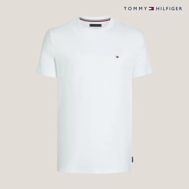【TOMMY HILFIGER】官方旗艦館 旗幟雙面棉質 T 恤_白色