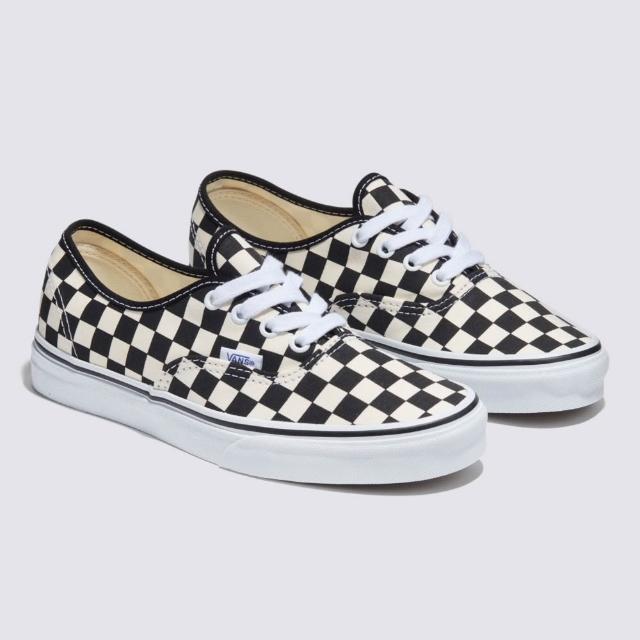 【VANS】官方旗艦 Authentic 黑白色棋盤格滑板鞋 CORTIS