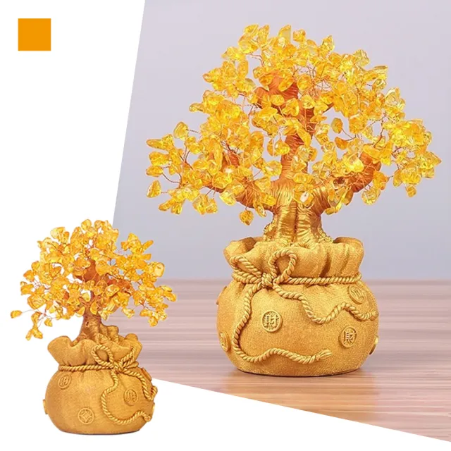 【MoonDy】招財樹 發財樹 擺件 居家裝飾 擺設 裝飾品 搖錢樹 福袋金錢樹 招財納福 客廳裝飾 家居飾品