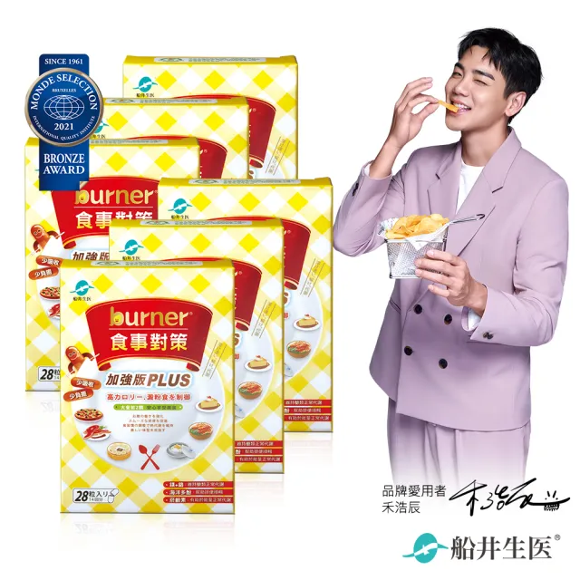 【funcare 船井生醫】倍熱 食事對策膠囊PLUS 6盒(共168顆 禾浩辰愛用推薦)