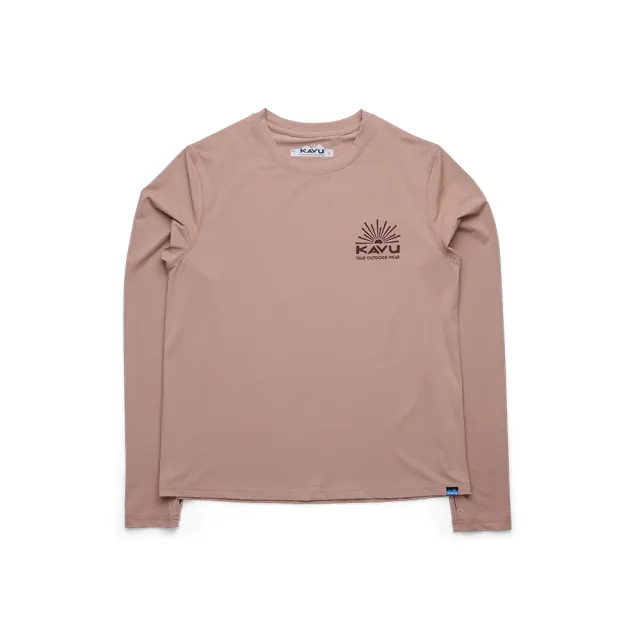 【KAVU】Sunlite Crew 防曬長袖排汗衣 女款 烤糖棕 #2266