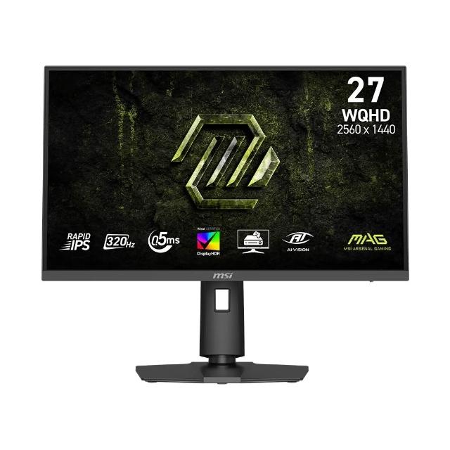 【MSI 微星】MAG 274QPF X32 27型 320Hz 電競螢幕(WQHD/Adaptive sync/0.5ms/HDR)
