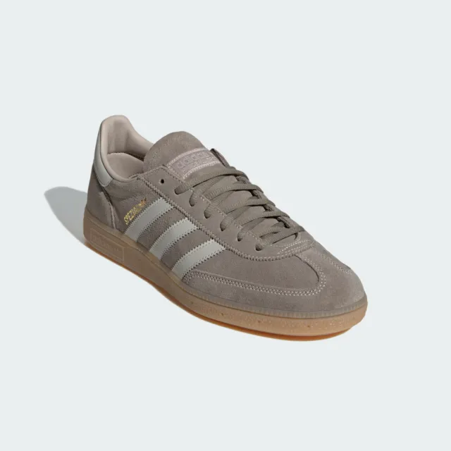 【adidas 愛迪達】Handball Spezial 男女 運動休閒鞋 德訓鞋 滑板鞋 舒適 卡其 灰(IH9761)