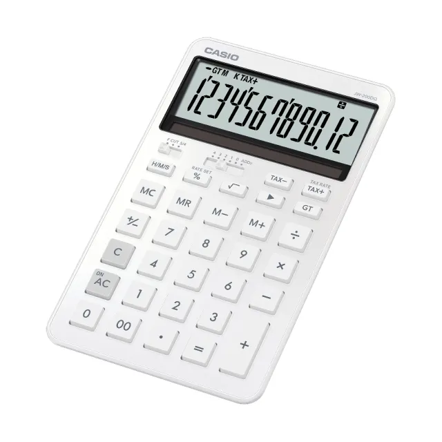 【CASIO 卡西歐】12位數 時尚計算機(JW-200DQ-WE)