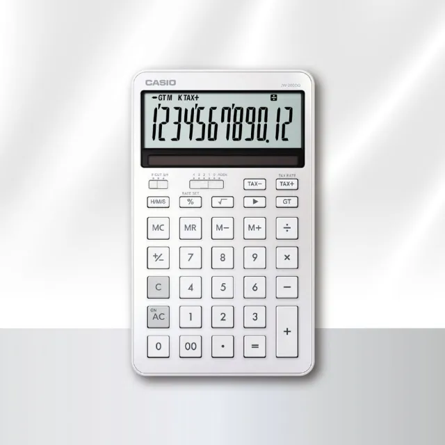【CASIO 卡西歐】12位數 時尚計算機(JW-200DQ-WE)