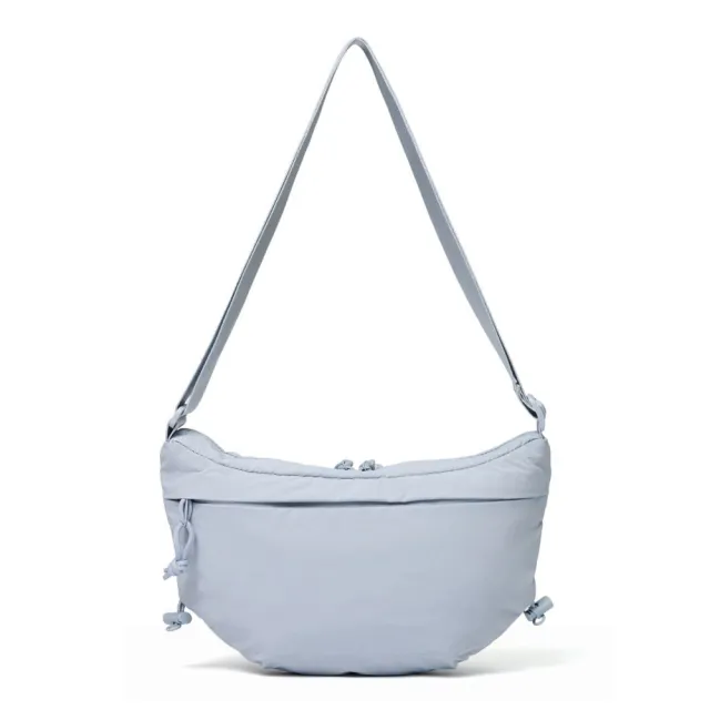 【The North Face】TNF 休閒 運動 DWR防潑水休閒單肩包 W NEVER STOP CROSSBODY 男 女 灰 (NF0A81DSFM2)