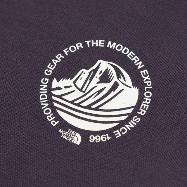 【The North Face】TNF 休閒 運動 速乾簡約印花短袖T恤 M HIKE SS TEE GRAPHIC - AP 男 紫 (NF0A8GZVG5O)