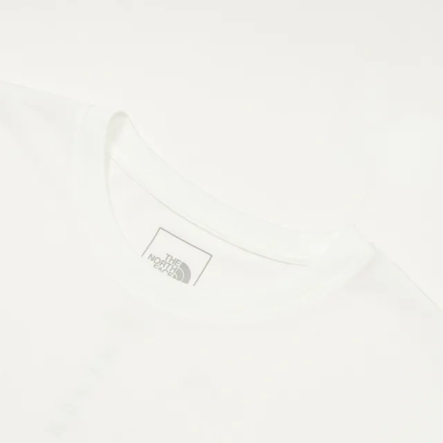 【The North Face】TNF 休閒 運動 速乾簡約印花短袖T恤 M HIKE SS TEE GRAPHIC - AP 男 白(NF0A8GZVFN4)