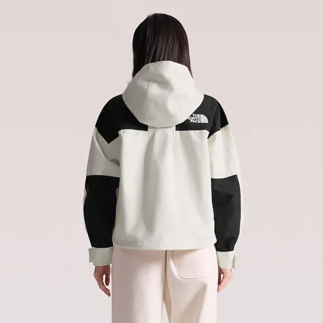 【The North Face】TNF 休閒 運動 DRYVENT防水連帽衝鋒衣 W REIGN ON JACKET - AP 女 米白 (NF0A8FZRROU)