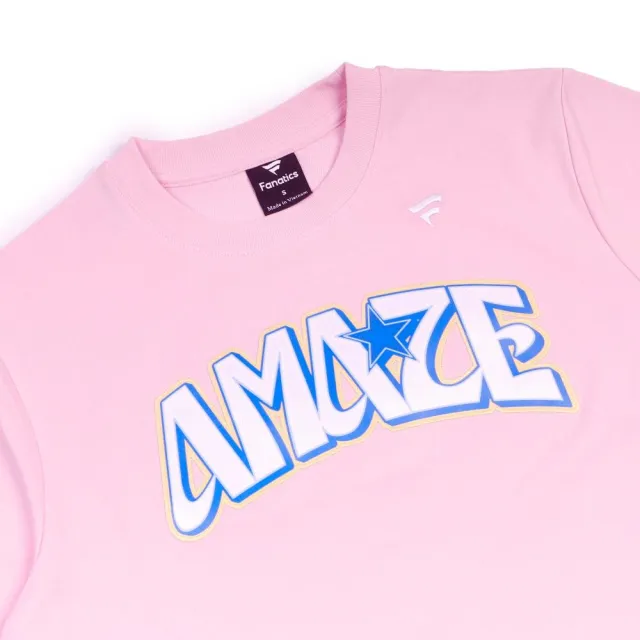 【MITCHELL & NESS】Fanatics x AMAZE 女版短TEE 粉 上衣 T恤 啦啦隊 應援T