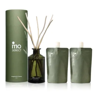 【mo select】植萃精油天然柳枝擴香禮盒+大補充包500ml(香氛/精油擴香/母親節禮物)