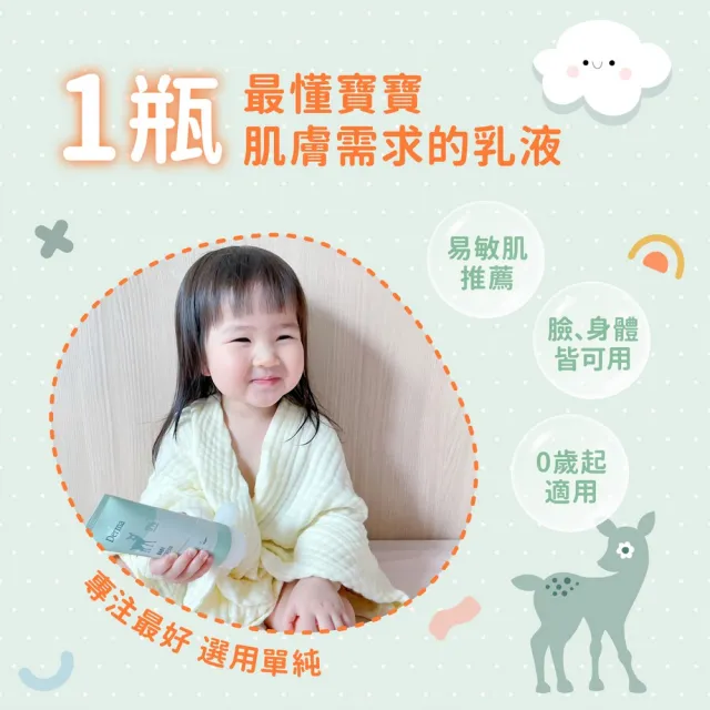 【Derma 丹麥德瑪】寶寶有機滋潤護膚霜 250ml