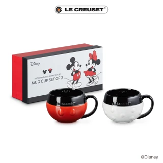 【Le Creuset】迪士尼米奇系列 造型馬克杯2入組
