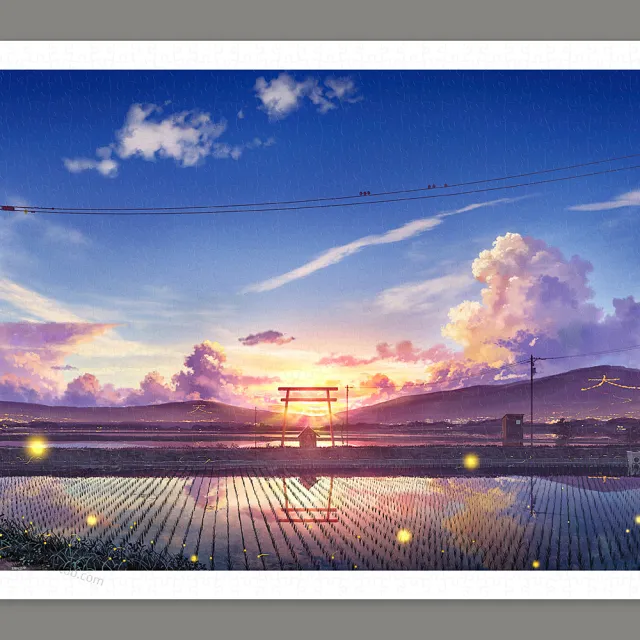 【Pintoo】1000片拼圖 - 新田的夕陽