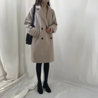 【Uicy】韓版修身顯瘦長版大衣 外套 防曬外套 女裝 上衣 衣服 J102