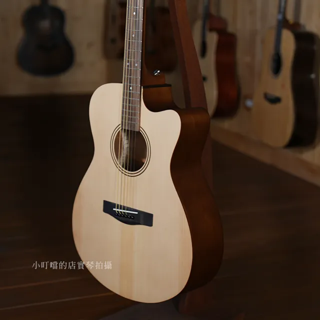 【Yamaha 山葉音樂】YAMAHA FS400C 缺角款 木吉他 F400系列(Concert小琴體帶缺角/贈原廠袋)