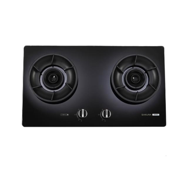 【SAKURA 櫻花】聚熱焱雙炫火二口玻璃檯面爐(G2923AG 原廠技師到府基本安裝)