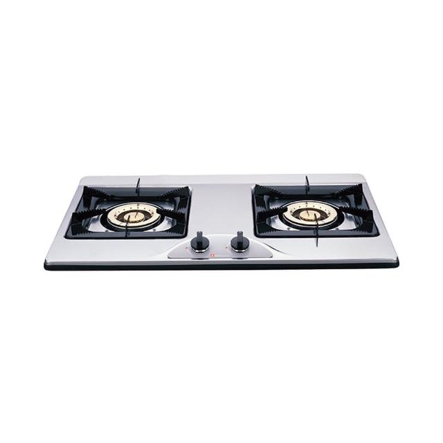 【SAKURA 櫻花】雙口不鏽鋼面板檯面爐(G-252K 原廠保固安裝服務)