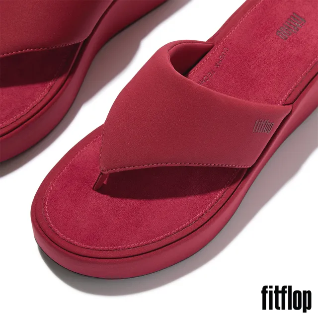 【FitFlop】PLATFFORMS 楔形厚底夾腳涼鞋-女(2色)