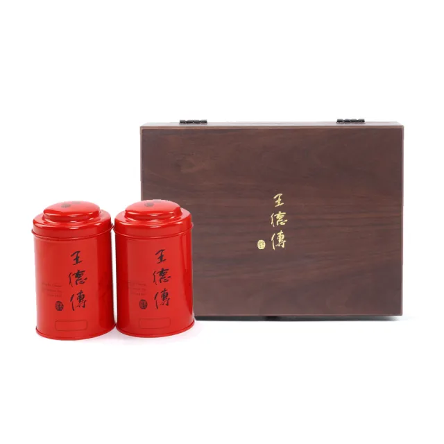【王德傳】德傳經典木盒茶葉禮盒附提袋-大禹嶺高山烏龍150g+梨山烏龍150g(德傳經典燙金木盒茶禮)