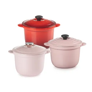 【Le Creuset】萬用窈窕琺瑯鑄鐵鍋20(櫻桃紅/甜心粉 2色選1)