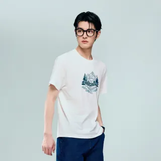 【GIORDANO 佐丹奴】男裝戶外登山印花圓領短袖T恤(多色任選)