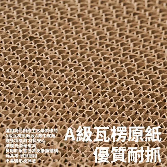 【pidan】瓦楞紙貓抓板系列 牛皮瓦楞圓形款 2入組(貓抓板 貓玩具)