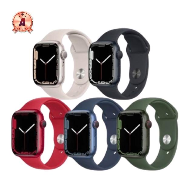 【Apple】A級福利品 Apple Watch Series 7 45公釐 GPS版 32GB A2474(鋁金屬錶殼搭配運動型錶帶)