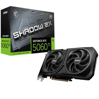 【微星】顯卡+電源組★RTX 5060 Ti 16G SHADOW 2X OC PLUS顯示卡+微星MPG A850GS PCIE5 80 PLUS 850W 金牌