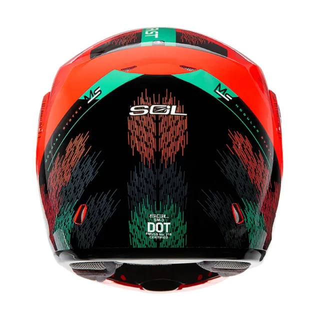 【SOL】SM-3 流星 紅/綠 可樂帽 全罩式 MD-04(可掀式安全帽│鏡片│內襯│輕量化)