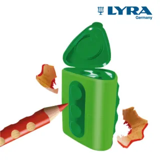 【LYRA】雙孔削筆器-1入(削鉛筆機 削鉛筆 大小通吃 削鉛筆器 筆削)