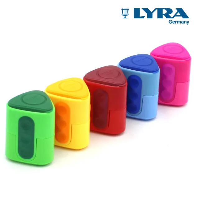 【LYRA】雙孔削筆器-1入(削鉛筆機 削鉛筆 大小通吃 削鉛筆器 筆削)