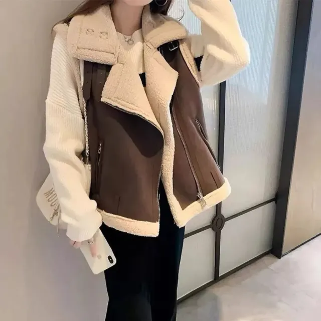 【Uicy】韓版寬鬆毛毛無袖背心外套 外套 防曬外套 女裝 上衣 J194