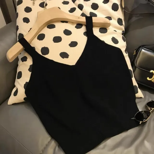 【Uicy】韓版舒適條紋針織背心 小可愛背心衣服女裝上衣 V330