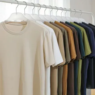 【Uicy】韓版夏季薄款百搭圓領短袖上衣 衣服男裝t恤短袖t恤 T657