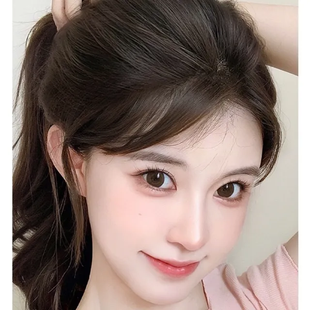 【巴黎精品】現貨限搶 女假瀏海真髮髮片透氣假髮片輕量隱形增髮量假髮接髮(自然輕薄5*13cm4款a1fv1)