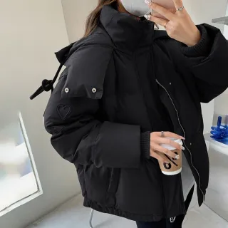 【Uicy】韓版保暖連帽外套 外套防曬外套女裝上衣衣服 J372