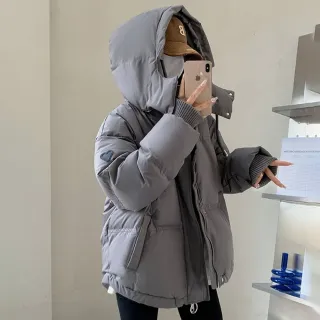 【Uicy】韓版保暖連帽外套 外套防曬外套女裝上衣衣服 J372
