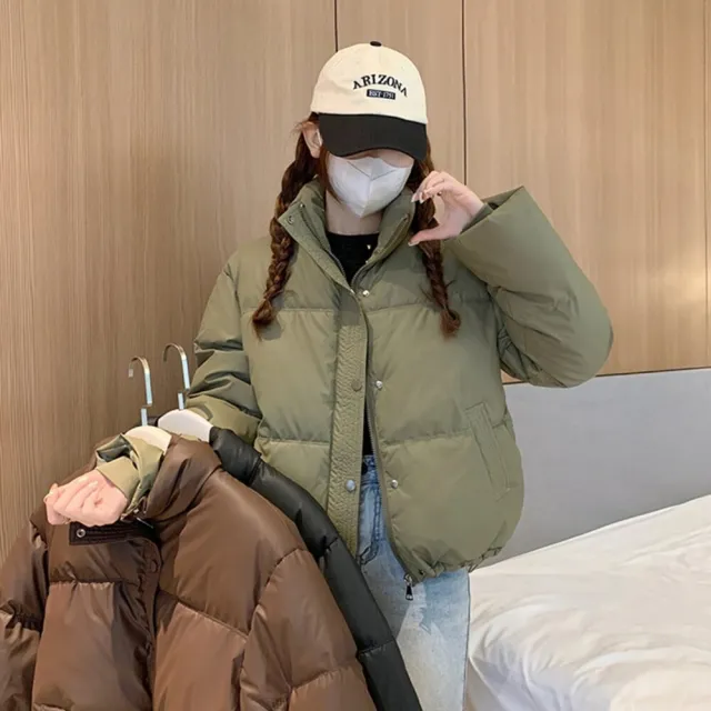 【Uicy】韓版免洗PU皮立領寬鬆短版外套 外套防曬外套女裝上 J364