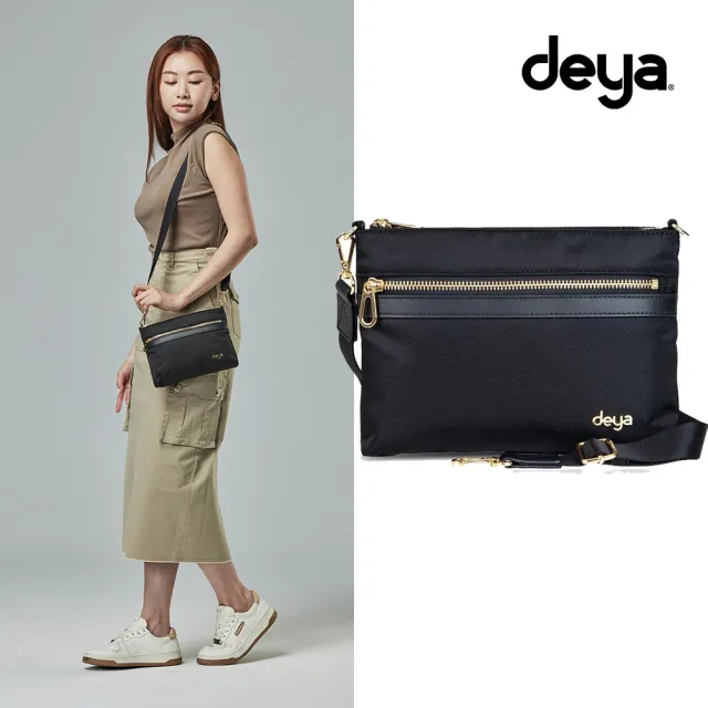 【deya】posh輕盈時尚斜背包 黑色︱斜背包 男斜背 女側背包 斜背包