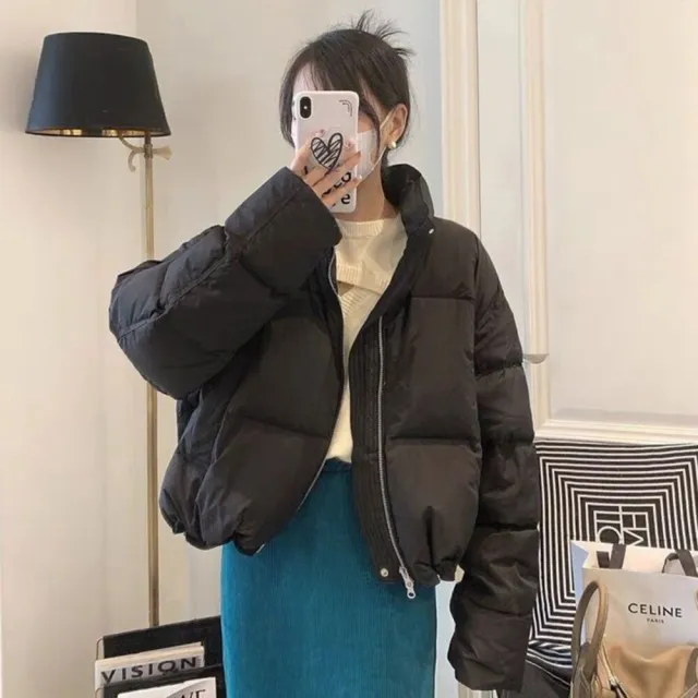【Uicy】韓版立領泡芙外套 外套冬季外套女裝上衣衣服 J308