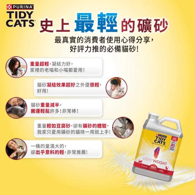 【Tidy Cats】美國原裝進口 超輕量凝結型貓砂 3.86kgx1入