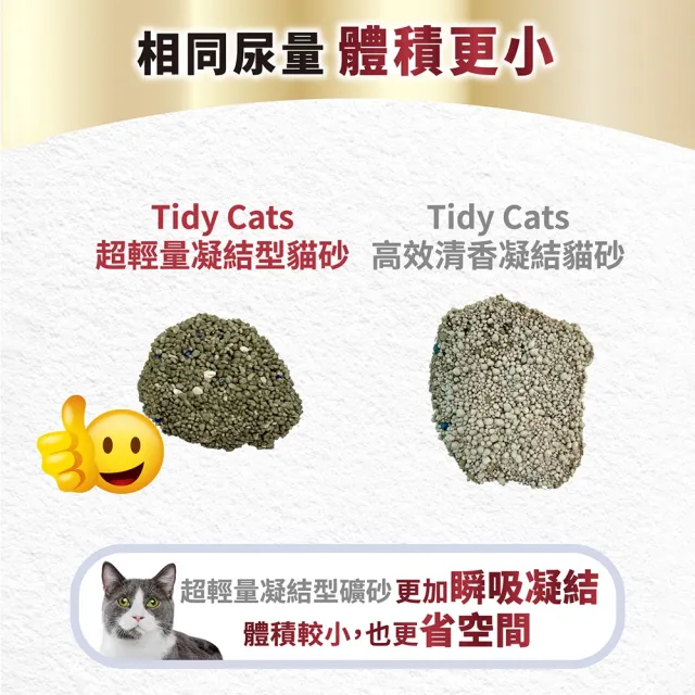【Tidy Cats】美國原裝進口 超輕量凝結型貓砂 3.86kgx1入