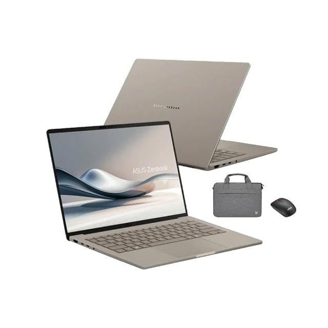 【ASUS】筆電包/滑鼠組★14吋Copilot+PC AI筆電(Zenbook A14 UX3407QA/Snapdragon X X1-26-100/32G/1TB/W11