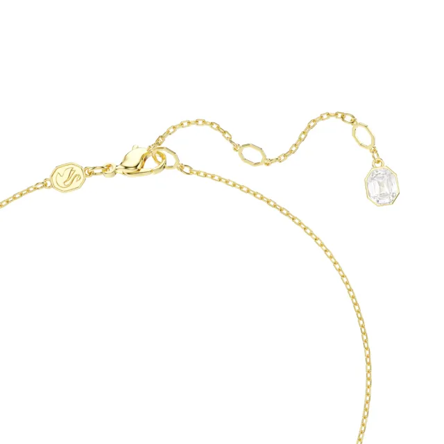 【SWAROVSKI 施華洛世奇】官方直營 Idyllia 鏈墜 水晶珍珠 混合式切割 花朵 漸層色 鍍金色 | 5723140