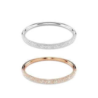 【SWAROVSKI 施華洛世奇】官方直營 Meteora 手鐲 雪花密鑲 鍍白金色/鍍玫瑰金色(2色任選) (母親節 / 送禮 )