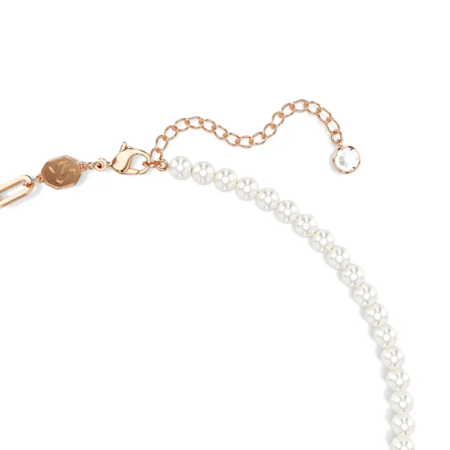【SWAROVSKI 施華洛世奇】官方直營 Teddy 鏈墜 水晶珍珠 泰迪熊 粉紅色 | 5669166